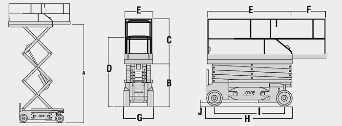 Scherenbühne 8m JLG