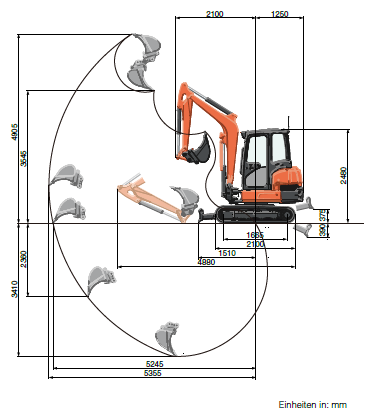 Minibagger KUBOTA Kompaktbagger KX037-4