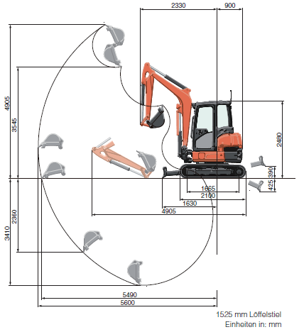 Minibagger KUBOTA Kompaktbagger U36-4