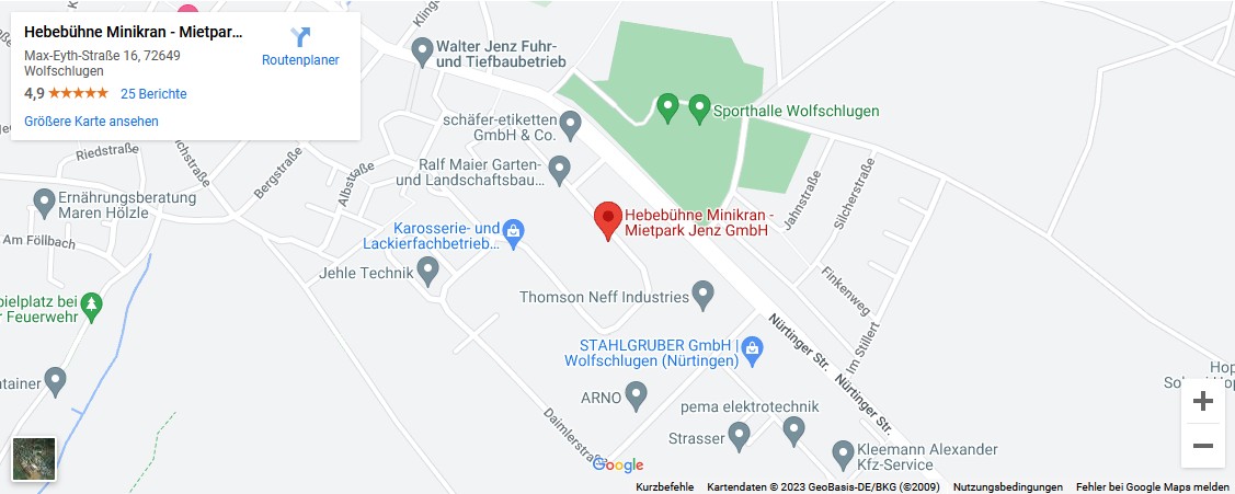 Google Anfahrtsplan