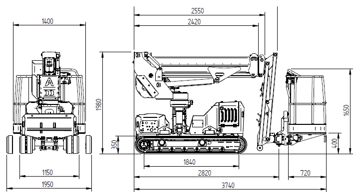 Scherenbühne JIBBI 1250 EVO