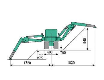 Miniraupenkran Maeda 104